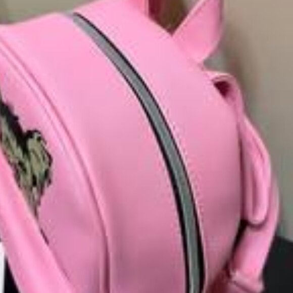 Marc Tetro Yorkie Yorkshire Terrier 10” X 8” Pink Bag Backpack - Picture 4 of 7